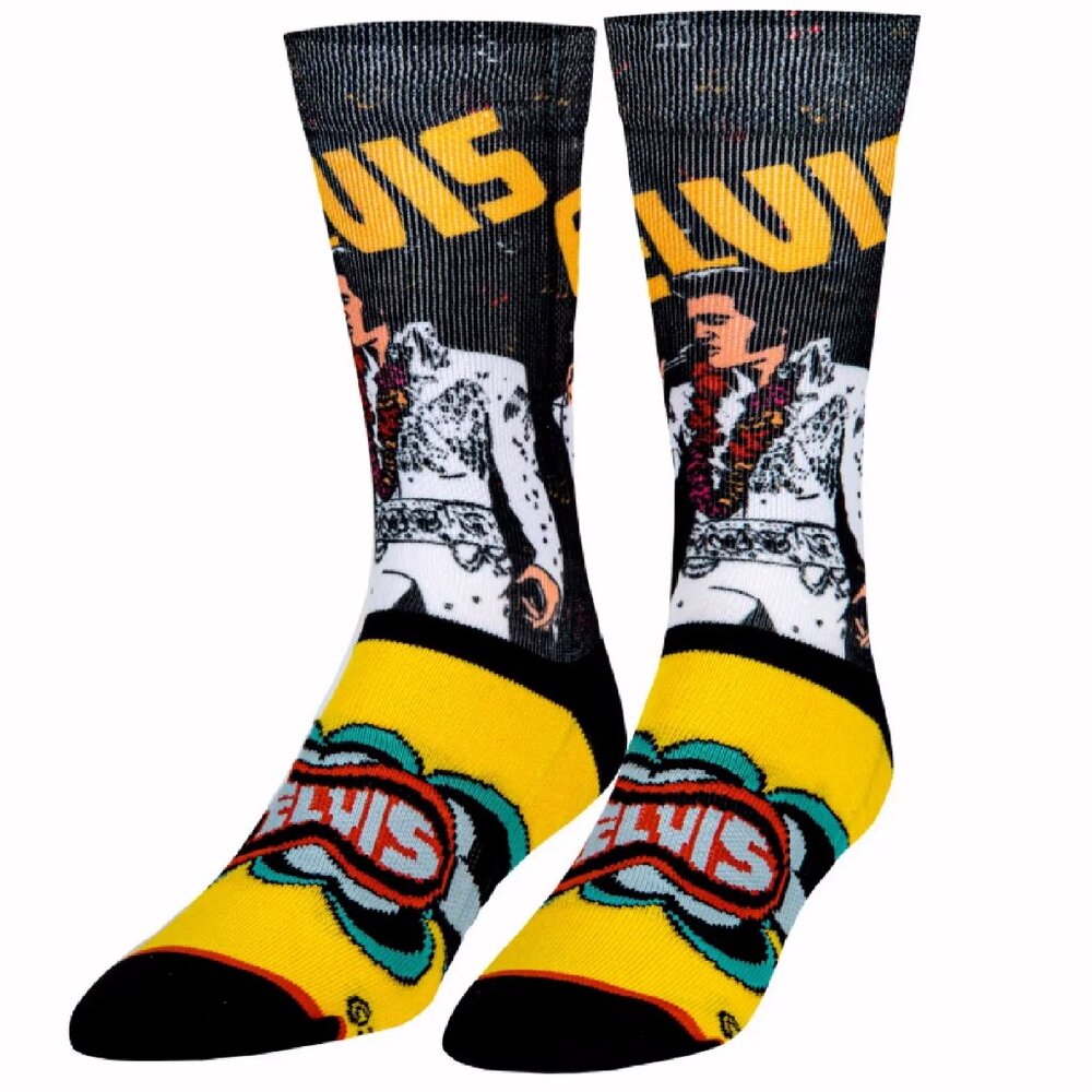 Elvis Rock and Roll Athletic Crew Socks - NEW Fast Ship